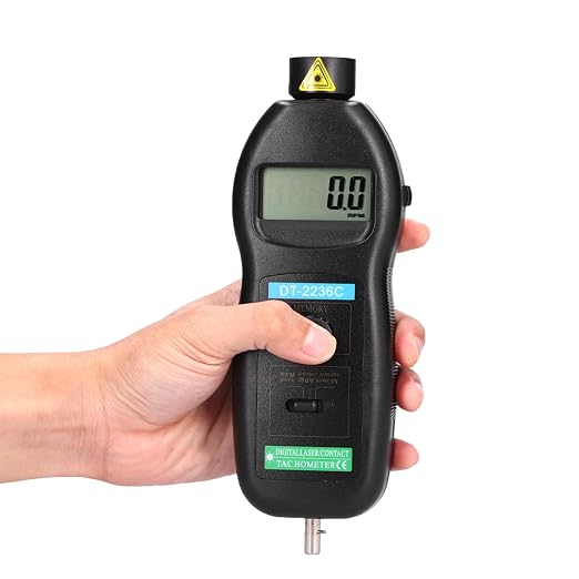 DT2236C Digital Photo Tachometer Pocket Rotation Speed Tester 0.5-19999 RPM Non Contact 2.5-99999 RPM