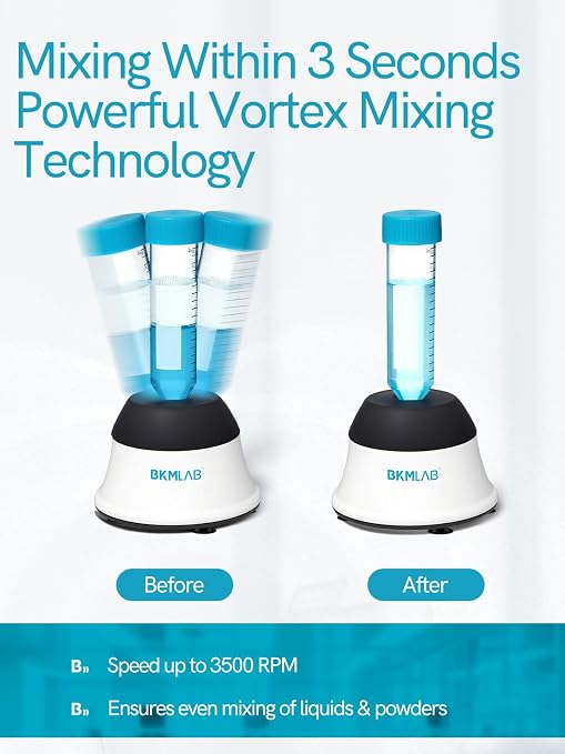 Mini Vortex Mixer, 3300RPM Touch Function Lab Vortex Shakers & Paint Mixer for Acrylic Paint, Nail Polish, Tattoo Ink, Gel Polish, Eyelash Adhesives & Test Tubes, Vortex Paint Mixer Machine