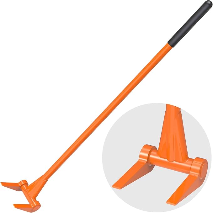 Insaga Fully Welded Pallet Buster 48'' All-Steel Handle Pallet Breaker Heavy Duty Industrial Deck Board Removal Tool, Non-Slip Grip Pallet Pry Bar for Efficient and Effortless Board Removal