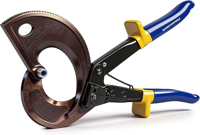 haisstronica Ratchet Cable Cutters,Heavy Duty Wire Cutters for Cutting Electrical Copper & Aluminum Cable Wire Up to 400mm²(750 Kcmil)
