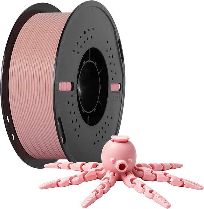 Kingroon PLA 3D Printer Filament, Dimensional Accuracy +/- 0.02 mm, 1 kg Spool(2.2lbs), 1.75 mm,Pink