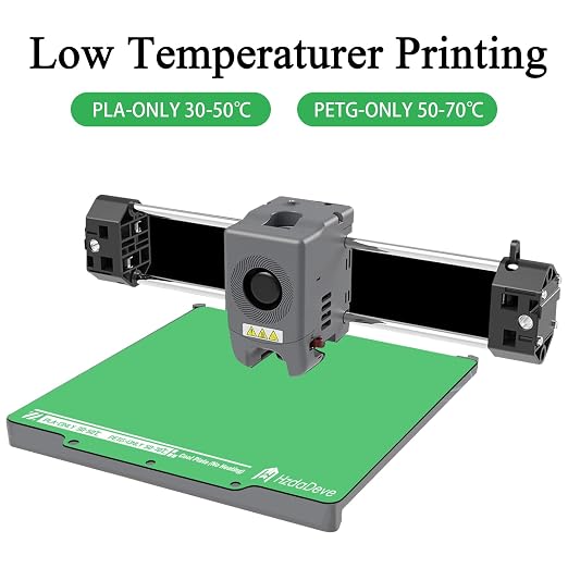 HzdaDeve Cool Plate for AD5X/5M/5M Pro Low Temperature Cold Build Plate No Heating No Glue Double Sided Smooth Board Sheet Bed PEI Heated Bed Spring Steel Platform for Flashforge 3D Printer (Green)