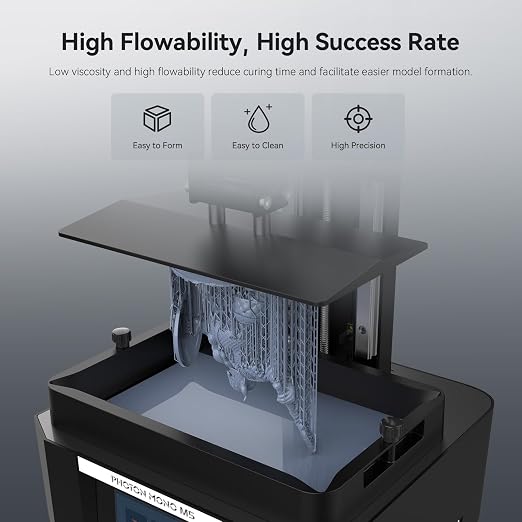 ANYCUBIC ABS-Like Resin Pro 2 Bundle, Upgraded 8K 3D Printer Resin with Enhanced Strength and Toughness, Wide Compatibility for All LCD 3D Printers (4Packs*1kg Black, 4kg in Total)