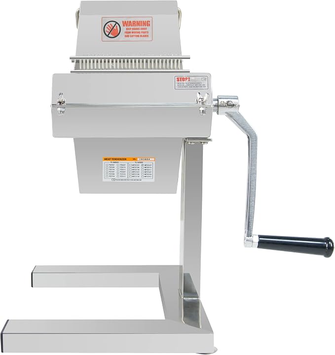 Hakka Commercial Meat Tenderizer, Manual Meat Tenderizer Machine Stainess Steel 5 inch/125mm 27 Knife Meat Flatten Tool for Steak