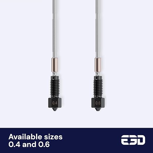 Genuine E3D High Flow Prusa Nozzle for MK4/XL 3D Printer (ObXidian, 0.6mm)