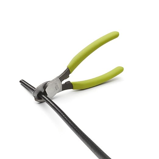 TRUE CABLE Heavy Duty Cable Cutters, Hardened Carbon Steel Wire Cutter, Cuts Copper & Aluminum Up to 1/0 AWG, Durable Hand Tool for Electricians, Comfortable Grip, Precise Clean Cuts, 1pcs