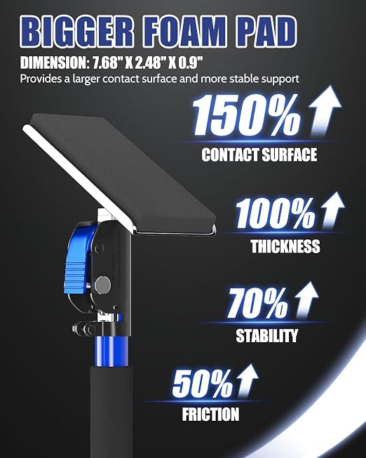 XINQIAO Drywall Lifts Cabinet Jacks for Installing Cabinets, Heavy Duty Third Hand Support System with Large Feet Adjusts from 55.1 in to 98.4 in, 2 PCS