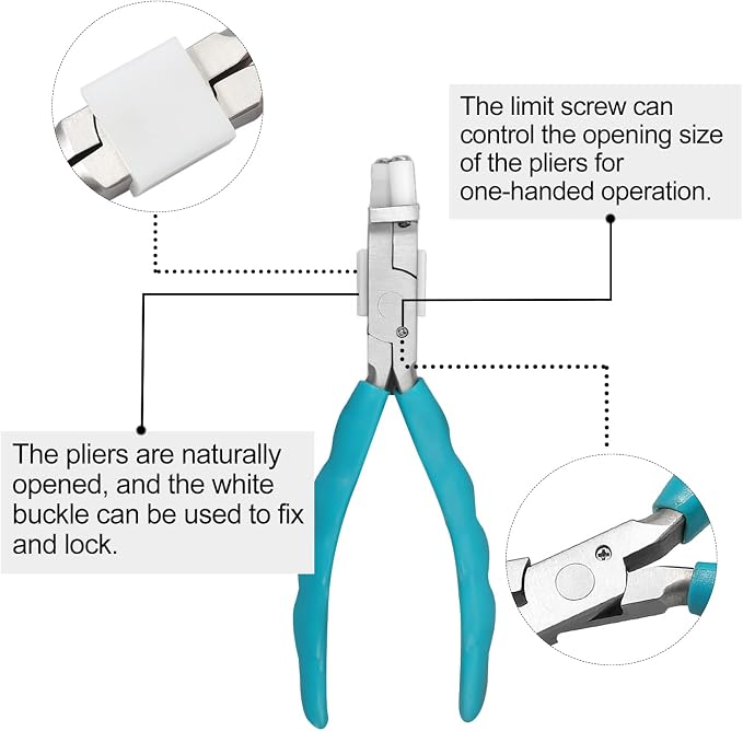 Round & Nylon Jaw Eyeglasses Frame Pliers Bundle with 6 Inches Optical Trident Pliers Professional Eyeglasses Adjusting Frame Pliers, Eyeglass Repair Kit with Eyeglass Repair Screwdriver