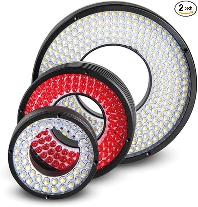 60mm White Ring Light Machine Vision LED 24V Detection and Recognition Lamp Industrial Camera