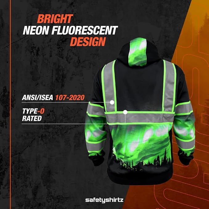 SafetyShirtz SS360 ANSI Class 3 Type R Graphic Hoodie