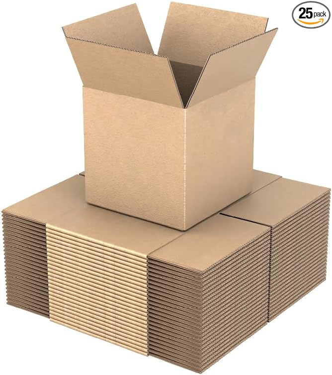14"x14"x14" Shipping Boxes, Corrugated Cardboard Moving & Packing Boxes for Shipping, Storage and Packaging, Bundle of 25