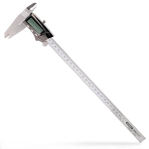 General Tools Digital Caliper 14712 - 12" Caliper Measuring Tool - Stainless Steel Ruler