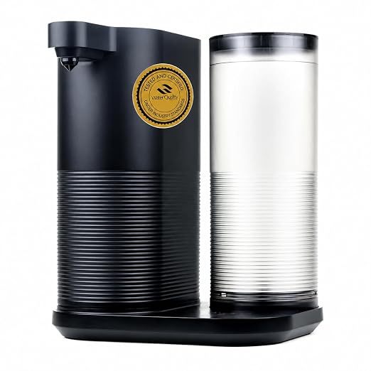 Aquasana Countertop Water Filter System for Drinking Water - Clean Water Machine - Removes 97% of Chlorine - Compact Filtration for Kitchen