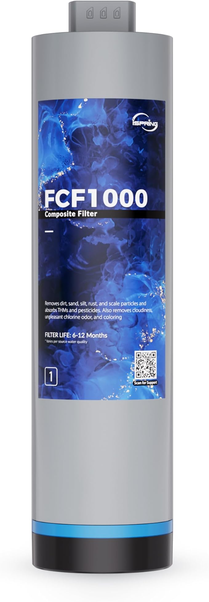 iSpring FCF1000 Composite Filter Replacement for RO1000 Tankless Reverse Osmosis Water Filtration System