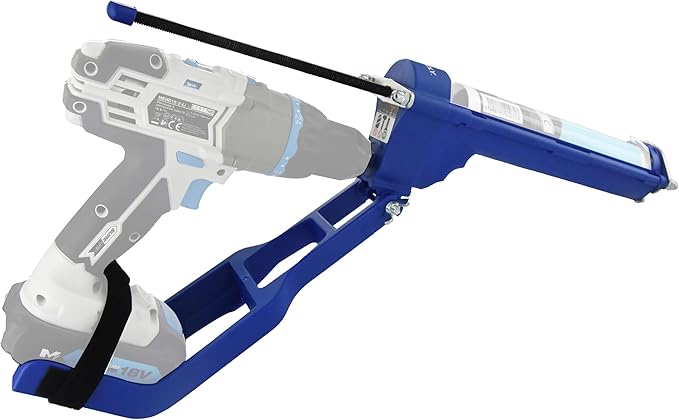 TIVOLY - T-Gun F300 Cartridge Caulking Gun - for Cordless Drill and Screwdriver- for Ø 1,96" - 10,48 fl oz cartridges