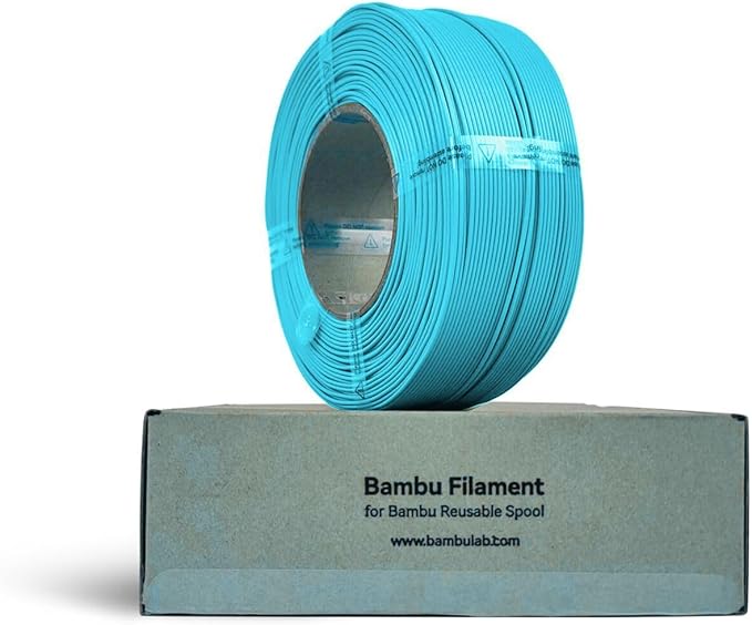Bambu Lab PLA Filament Matte 3D Printer Filament 1.75mm PLA 1kg High Tenacity Eco Friendly - Turquoise (10605) - Refill
