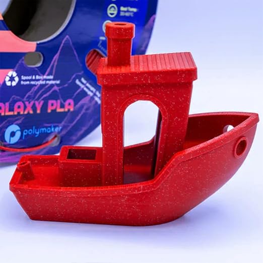 Polymaker Panchroma Galaxy PLA Filament 1.75mm 1kg, Red | Neatly Wound Glitter PLA for Easy Print & Smooth Feeding, Compatible with Bambu Lab & Most 3D Printers