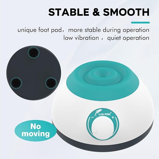 LAB FISH Variable-Speed Vortex Model Paint Shaker(Powerful Model) Lab Vortex Mixer for Miniature Bottles,Lash Glue,Nail Polish,Pigment,Eyelash
