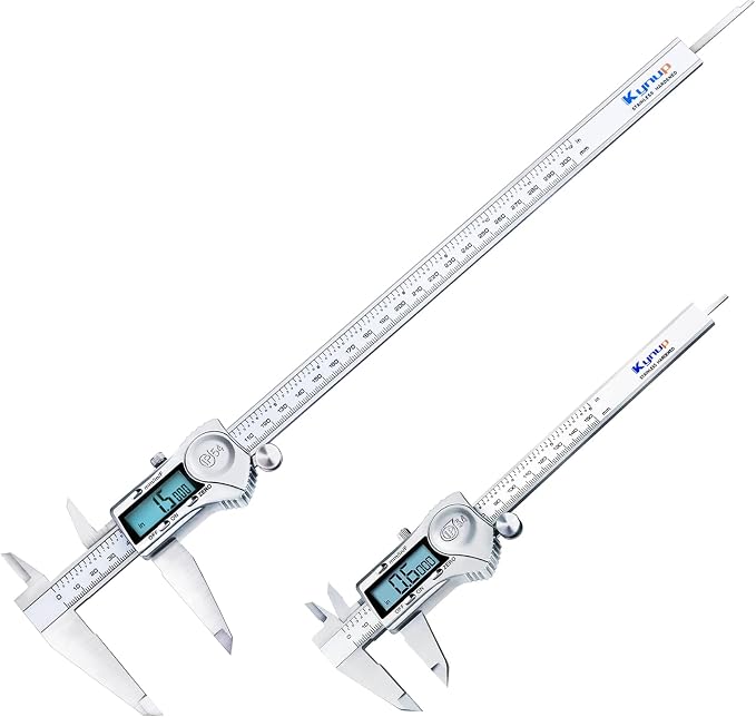 Kynup 0-12 Inch Digital Caliper, Calipers Measuring Tool with IP54 Waterproof Protection, Stainless Steel Design (150/300mm)