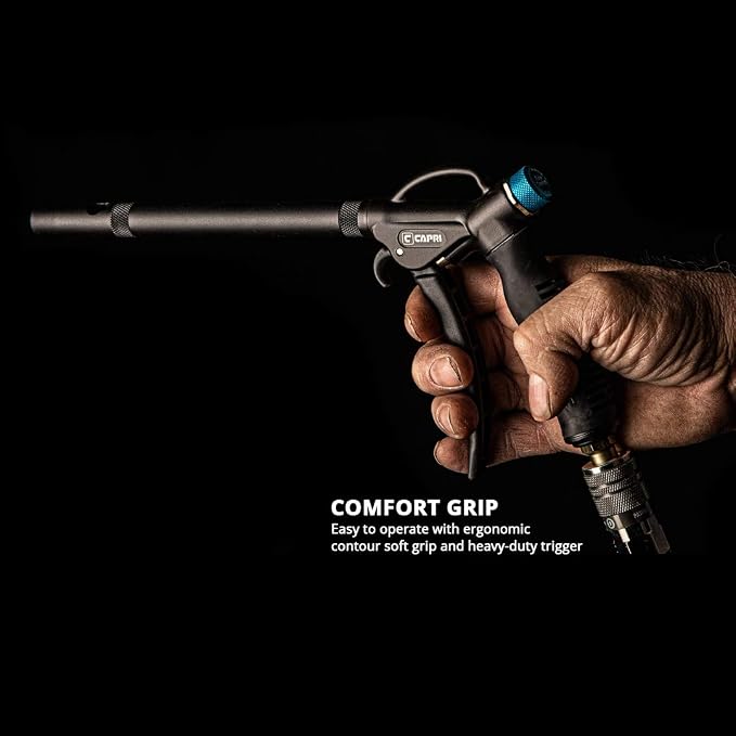Capri Tools - CP21350 Windstorm EX High Performance Air Blow Gun with Adjustable Air Flow and Extended Nozzle