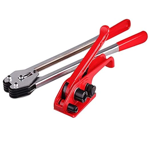 Poly Strapping Tensioner Cutter and Sealer Manual Banding Tool Strapping Packing Kit Set for Width 1/2" -3/4" Polyproplyn and Polyester Plasticstrap Cord