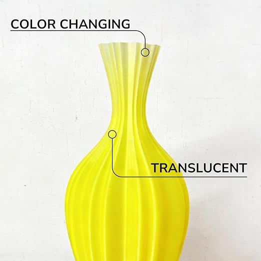 Polymaker Panchroma PLA Filament 1kg, Gradient 3D Printing Filament 1.75mm | Crystal Citrine, Neatly Wound PLA for Easy Print & Smooth Feeding. Compatible with Bambu Lab & Most 3D Printers