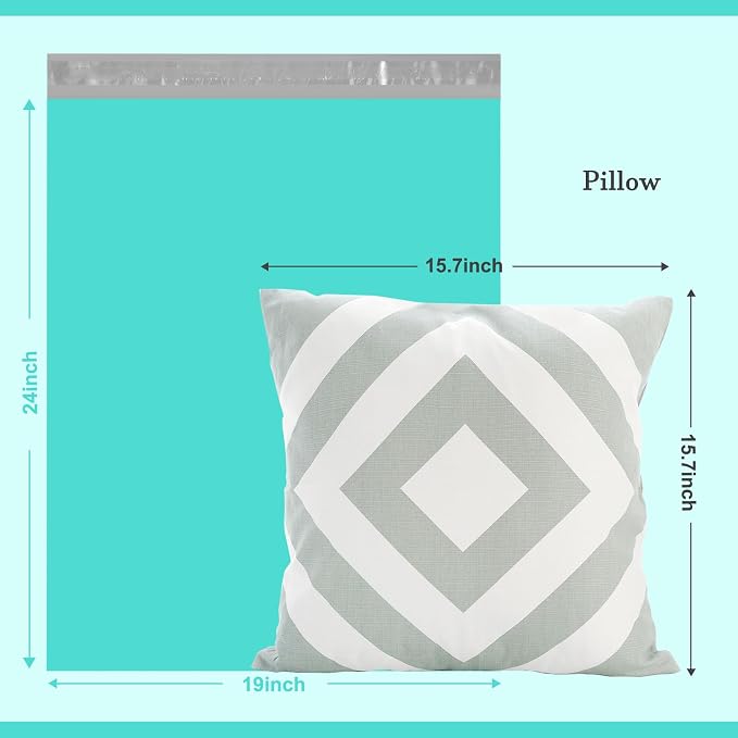 Metronic 100PC Large Shipping Bags Poly Mailers 19x24 Envelopes Mailers with Self Adhesive Waterproof and Tear-Proof Postal Bags in Teal