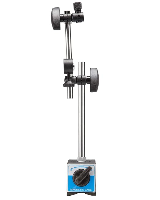 Dial Indicator with Magnetic Base Holder Differential Backlash Gauge 0-1.0" Tester Gage Gauge Fine Adjustable Long Arm 0.001" Precision 11