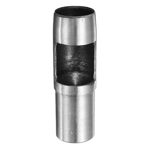 HARFINGTON Leather Round Hole Punch, 31mm Hollow Hole Puncher Cutter Carbon Steel Circle Hole Punching Cutting Tool for Belt/DIY Leather Craft