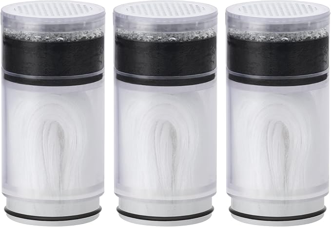 Waterdrop BFTF1 Replacement Filter for Waterdrop BFT1 Skincare Faucet Filter 2.0, Bathroom Sink Filter Water Faucet for Skin, Reduces Chlorine, Scale Inhibition, Last to 9 Months (3 Pack)