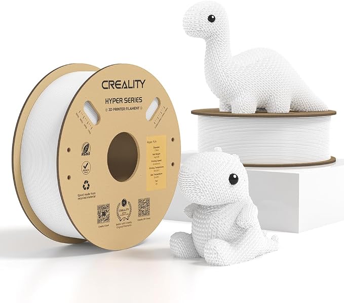 Creality Hyper PLA Filament 2KG, Up to 600mm/s High Speed 3D Printer Filament PLA 1.75mm, No-Tangling Stronger Toughness Fit Most 3D Printers