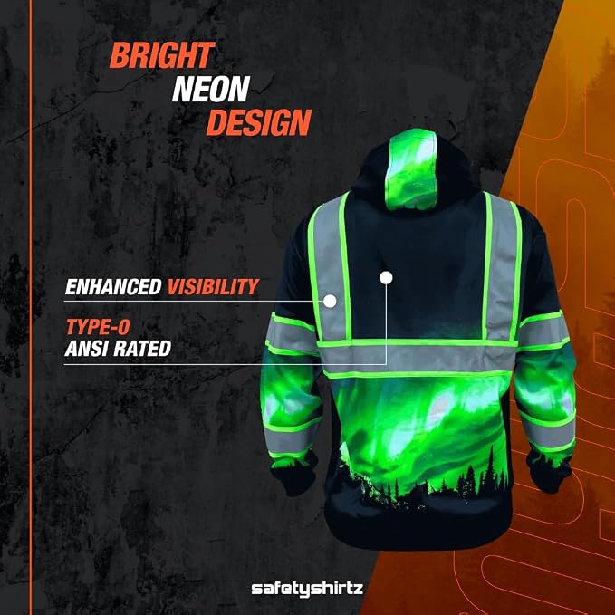 SafetyShirtz SS360 ANSI Class 3 Type R Graphic Hoodie