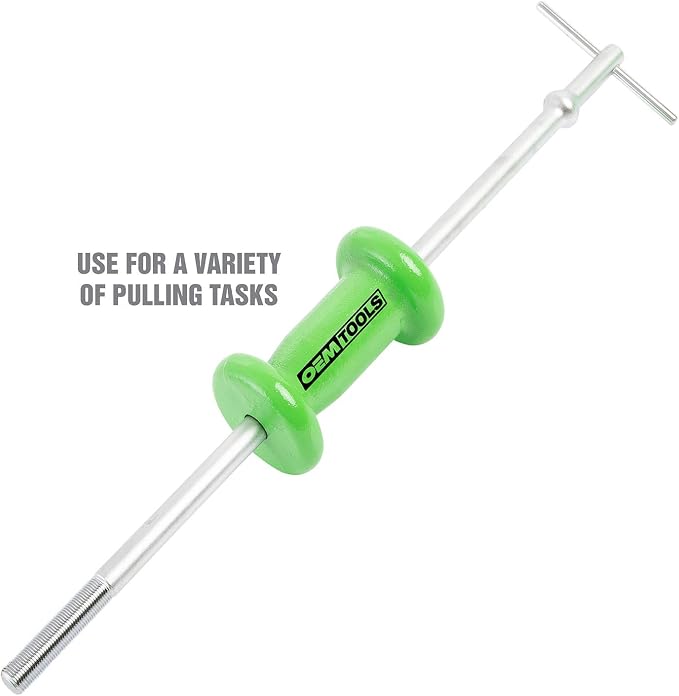 OEMTOOLS 37033 5 Pound Slide Hammer Puller, Heavy Duty Automotive Versatile Use Bearing Hammer, Pull Dents, Remove Bearings and More, Chrome Plated with Carrying Case