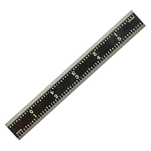 PEC Tools 6" Metal Rule, Designed for High-Accuracy Industrial Environments, Made in USA
