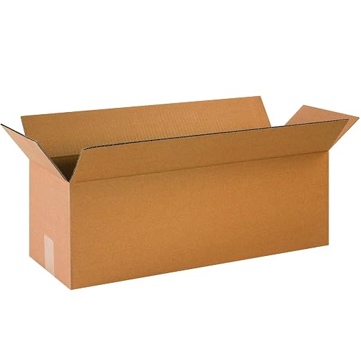 BOX USA Shipping Boxes 24L x 8W x 8H 25-Pack Long Corrugated Boxes for Moving, Shipping, Mailing, Packing, Packaging and Storage