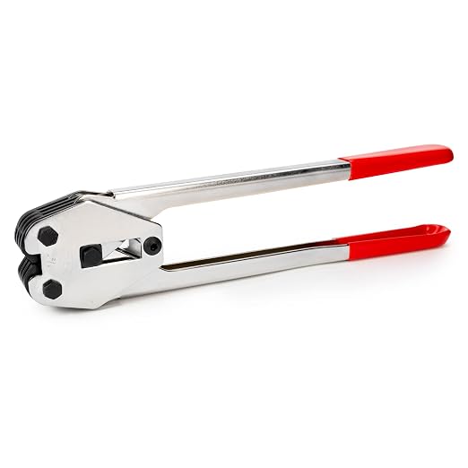 IDL Packaging - C-3004 Regular Duty Sealer & Crimper for 1/2” Polypropylene (PP) Strapping — Heat-Treated Durable Tool with Ergonomic Design — Long Handles Mean Less Effort in Closing The Seal