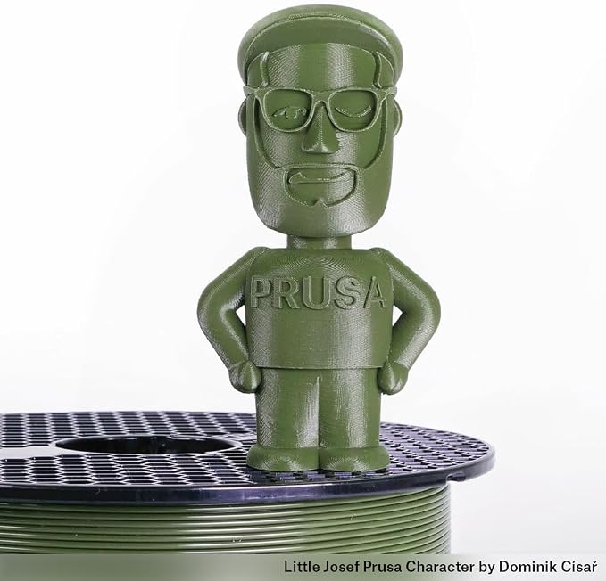 Prusament Premium PLA Army Green 1.75mm 1kg 3D Printer Filament | PLA filament with ±0.02 mm precision, low warping, and reliable, tangle-free printing for beginners and professionals.