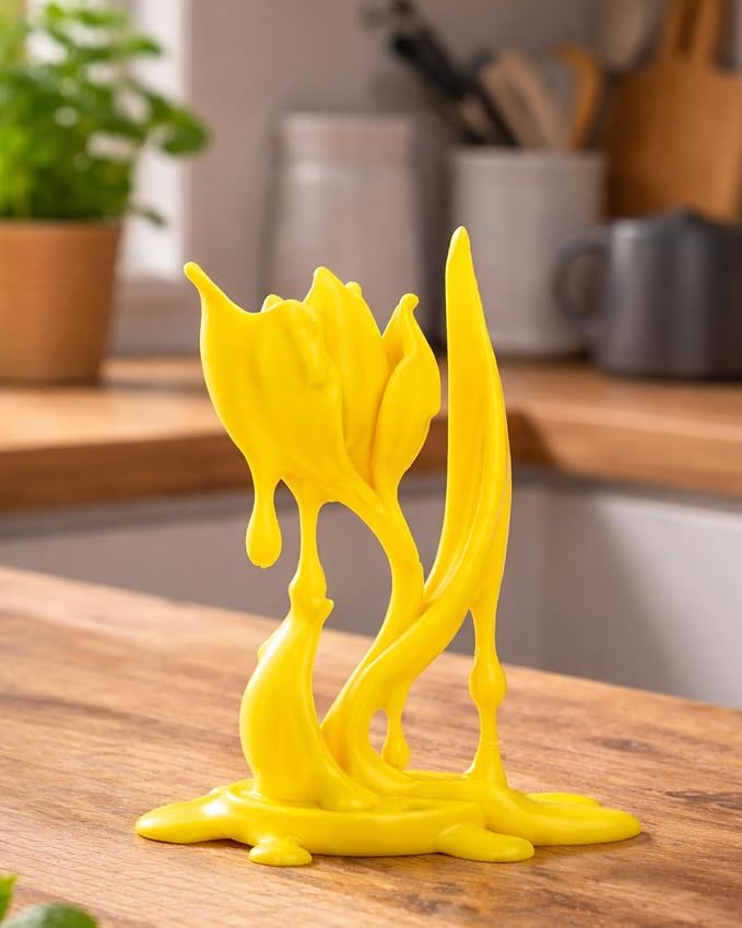 3DHoJor PLA Filament 1.75mm,3D Printer Filament,1kg Cardboard Spool (2.2lbs),Dimensional Accuracy +/- 0.03 mm,Vacuum Packaging,Odor Free,Clog Free, Fit Most 3D FDM Printer,Yellow