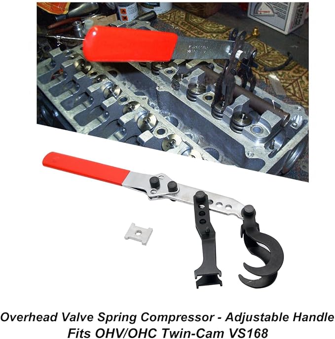 MACHSWON Spring Compressor Safe Cylinder Head Valve Spring Compressor Lever Type Stem Seal Replacement Tool for OHV OHC Engines