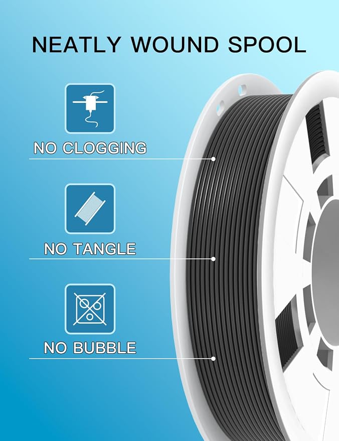 PINBALL PETG 3D Printer Filament 1.75mm High Precision Durable Strong Filament Mith Better Flow Dimensional Accuracy +/- 0.02mm Suitable for Most FDM 3D Printers 4 Kilograms Sixteen Colors
