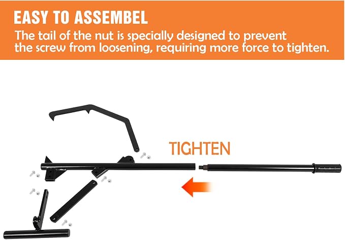 Timberjack Log Roller Lifter, Adjustable Log Roller Cant Hook, Heavy Duty Steel Log Jack, 50.8" Long Handle Timberjack Log Lifter, Ups to 25" in Dia Logging Tools for Rolling and Raising Up Logs