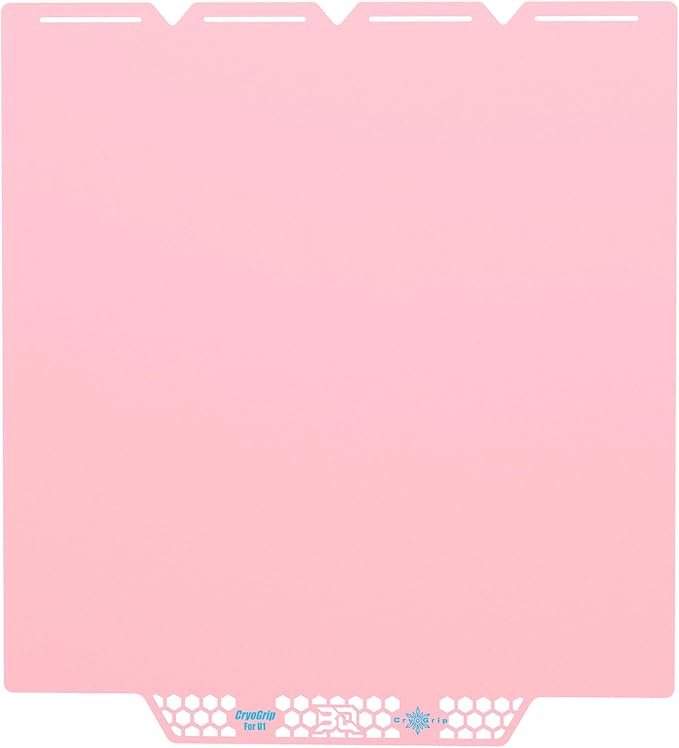 BIQU CryoGrip Pro Glacier Pink Compatible with Snapmaker U1 3D Printer 276x304.5mm Panda Build Plate Double Sided Upgrade Plate Removable Surface Platform
