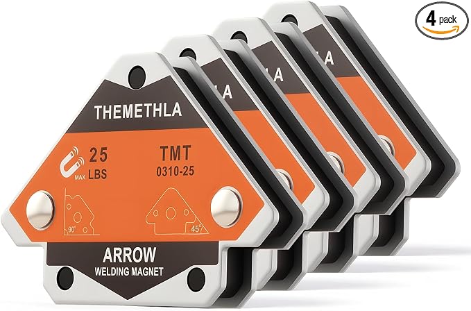 Welding Magnets 25 LBs-4 Pieces Magnetic Welding Holder Set, Holding Power Welding Accessories