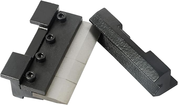 KAKA INDUSTRIAL Vise Mount Metal Brake Bender,4-Inch(100mm) Magnetic Vise for 14Ga. (2mm) Steel & 1/8" Aluminum, Quick-Release with for DIY Metalworking & Small Box Fabrication BDS-4