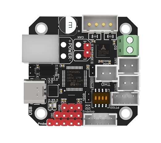 BIGTREETECH EBB42 CAN Bus with MAX31865 Adapter Board Hot End PCB Board Filament Break Blockage Detection for 42 Stepper Motor Extruder Nozzle Head Tool for Blv Ender 3 for Klipper Support PT1000