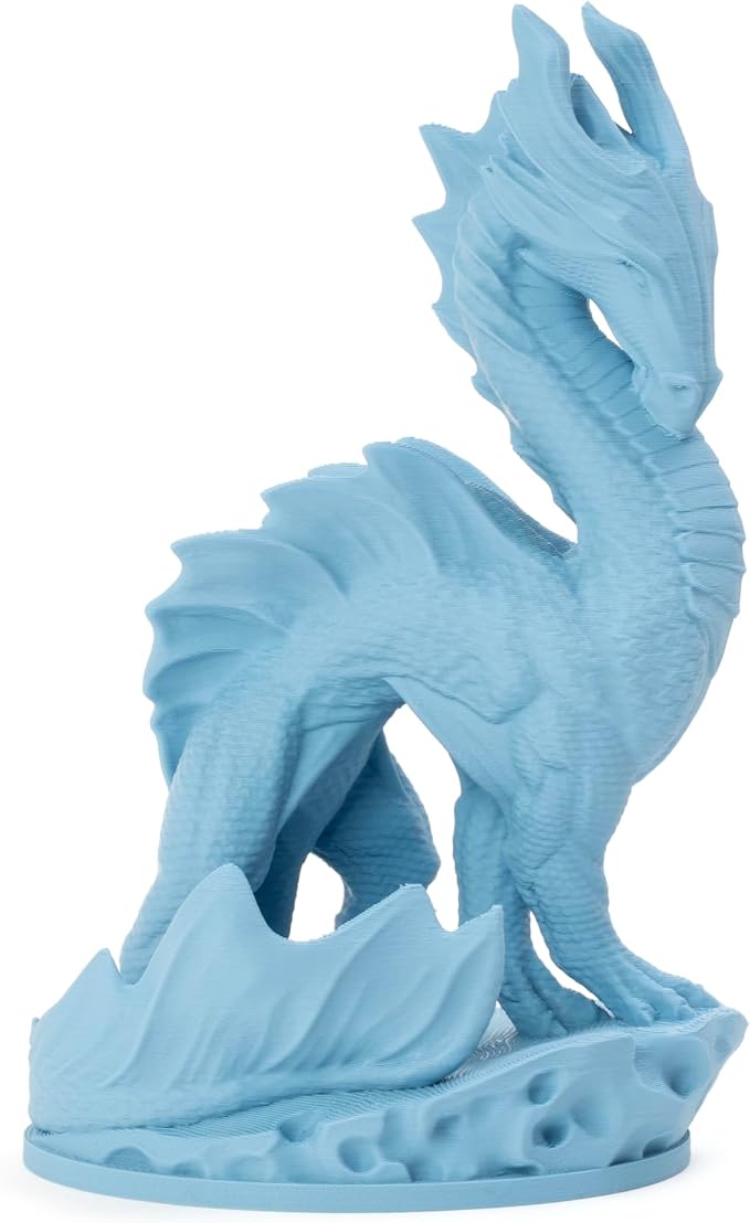Prusament Premium PLA Chalky Blue 1.75mm 1kg 3D Printer Filament | PLA filament with ±0.02 mm precision, low warping, and reliable, tangle-free printing for beginners and professionals.