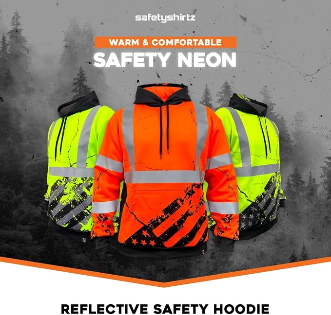 SafetyShirtz SS360 ANSI Class 3 Type R Graphic Hoodie