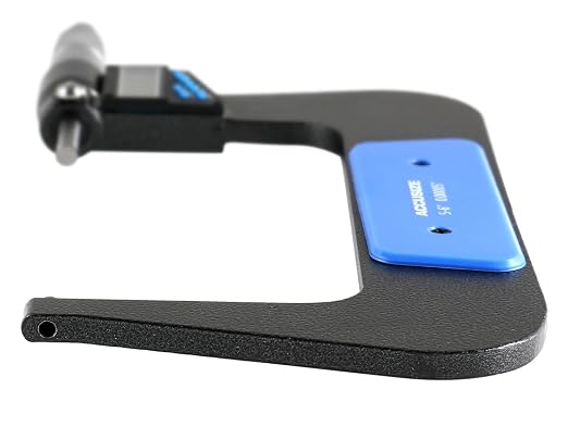 Accusize Industrial Tools 5-6''/125-150 mm 7 Keys Electronic Digital Outside Micrometers, 0.00005'' Or 0.001 mm Resolution, Ac21-6022 | IP54 Rated, 0.00005"/0.001 mm Resolution, 7-Key, ±0.003" Accuracy