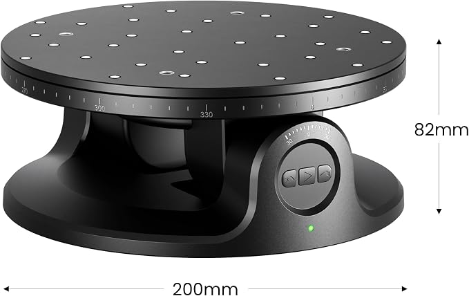 Revopoint Dual Axis Turntable for Accurate 3D Scanning, Easy Capturing Detail-rich 3D Data of Small-Medium Objects
