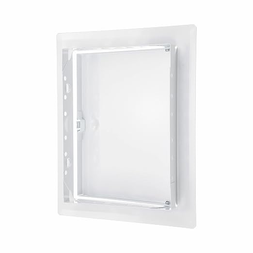 6" x 8" White Metal Access Door. Plumbing, Electricity, Heating, Alarm Wall Access Panel for Drywall
